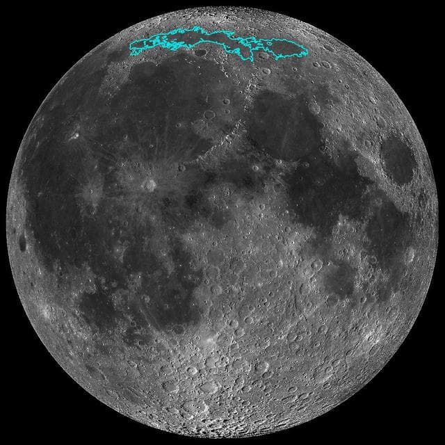 NASA image: The Moon's Mare Frigoris