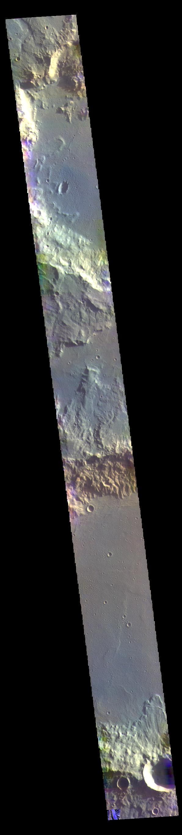 NASA image: Terra Cimmeria - False Color