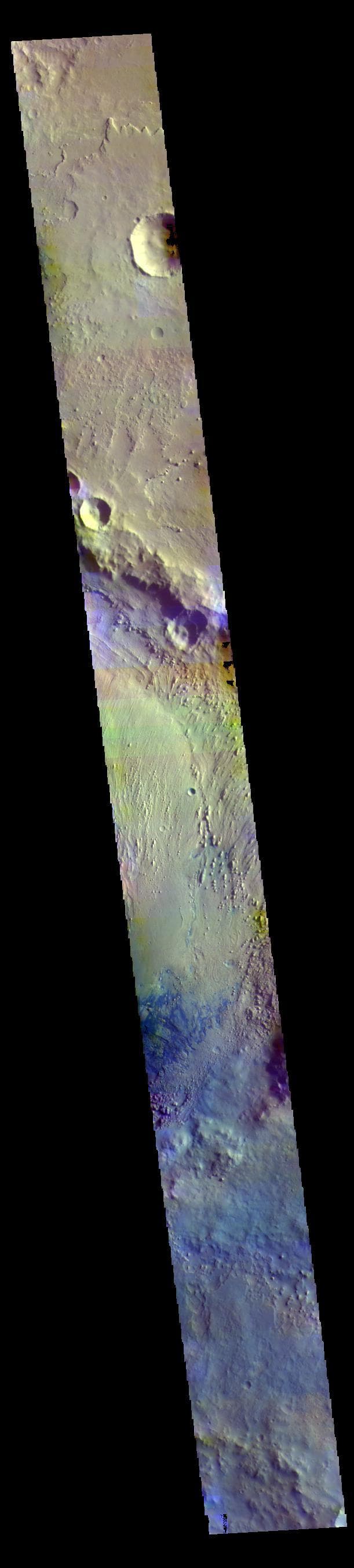 NASA image: Firsoff Crater - False Color