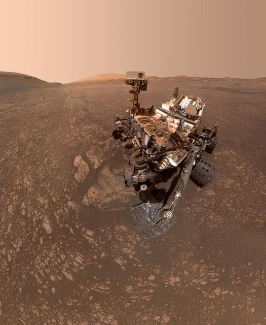 NASA image: Curiosity's Selfie at "Aberlady" and "Kilmarie"