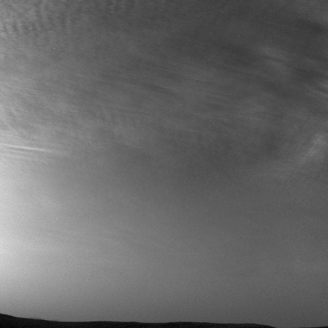 NASA image: Curiosity Sees More Clouds Over Gale Crater