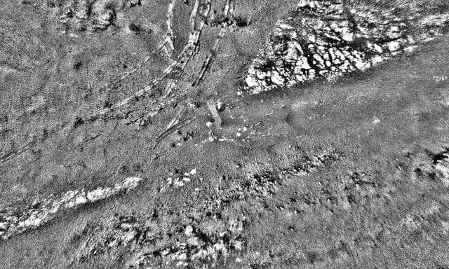 NASA image: Opportunity's Tracks in Perseverance Valley