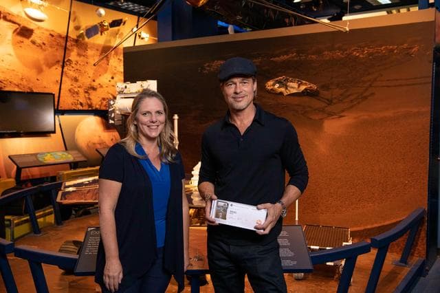 NASA image: Send Your Name to Mars With Brad Pitt
