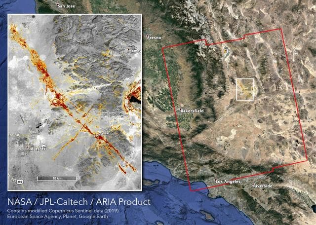 NASA image: NASA's ARIA Team Maps California Quake Damage