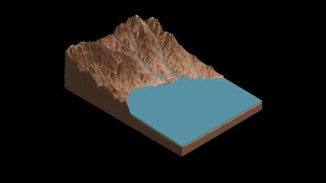 NASA image: Sutton Island Model of Drying Lakes (Animation)