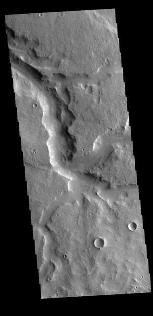 NASA image: Naktong Vallis
