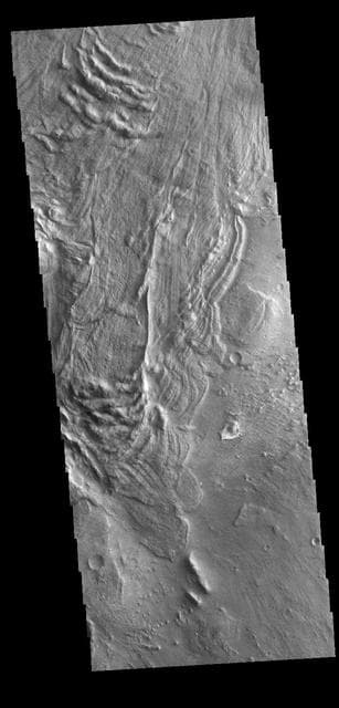 NASA image: Melas Chasma Landslides
