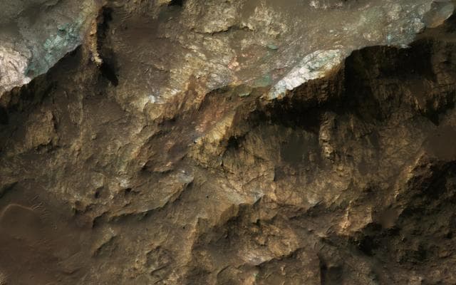 NASA image: Mars Underground Exposed: The Central Peak of Alga Crater