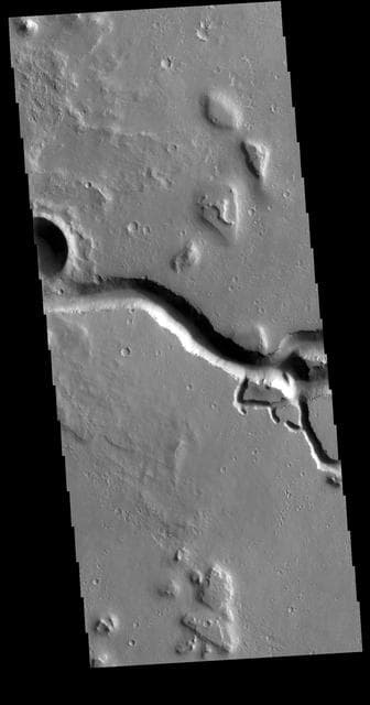 NASA image: Hephaestus Fossae