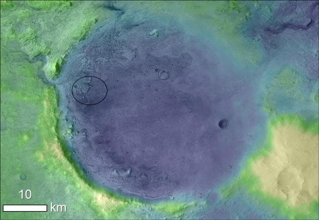 Jezero Crater's Ancient Lakeshore