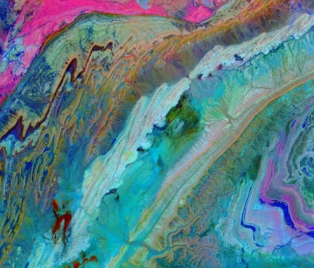 NASA image: Anti-Atlas Mtns., Morocco