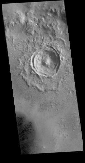 NASA image: Terraced Wall Crater