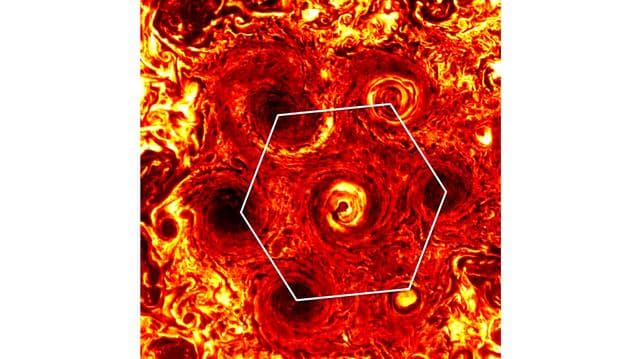 NASA image: Jupiter's Pentagon Turns Hexagon