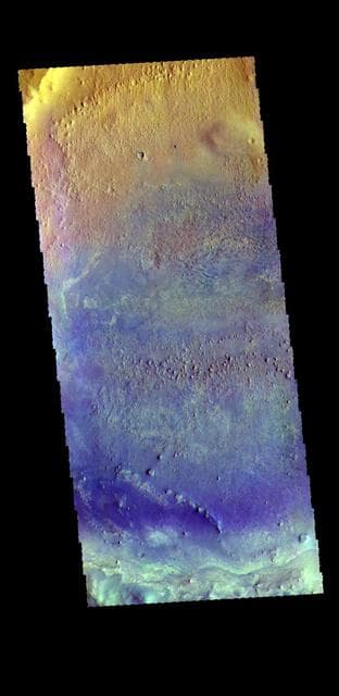 NASA image: Arabia Terra Crater - False Color