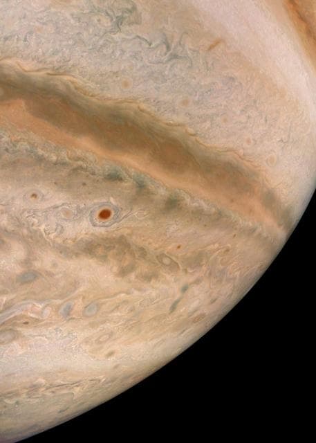 NASA image: Mocha Swirls in Jupiter's Turbulent Atmosphere