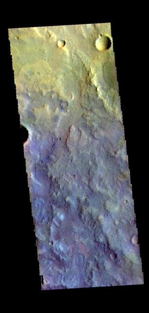 NASA image: Terra Cimmeria - False Color