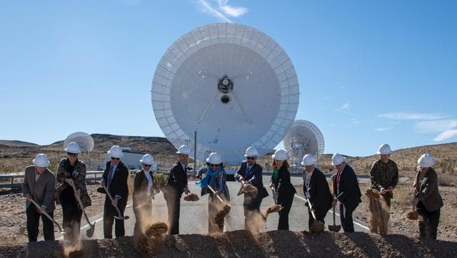 NASA image: Goldstone's DSS-23 Antenna Groundbreaking