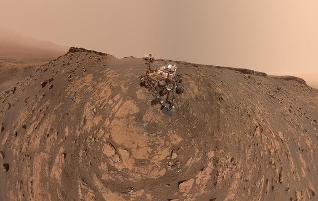 NASA image: Curiosity at the Hutton Drill Site
