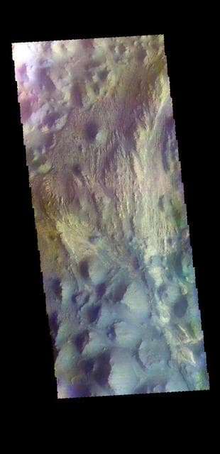 NASA image: Juventae Chasma - False Color
