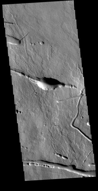 NASA image: Ascraeus Mons Flank