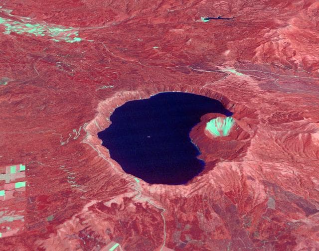 NASA image: Lake Mashu, Japan