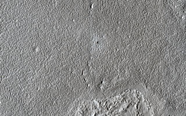 NASA image: A New Impact Marking Fades Away