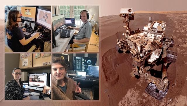 NASA image: Curiosity's Team Teleworks