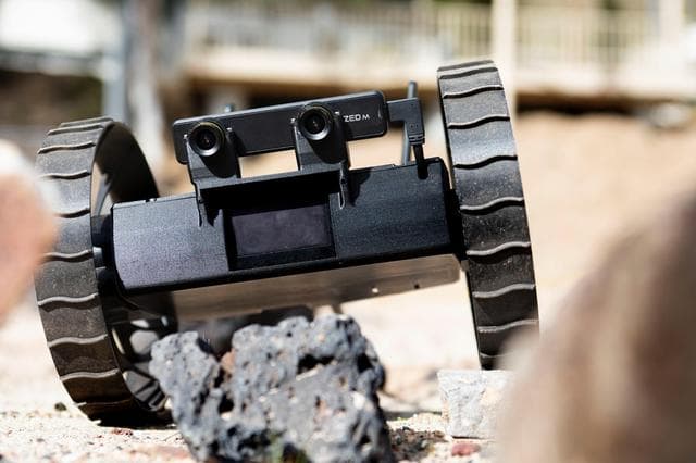 NASA image: A-PUFFER Robot Explores a Rocky Terrain