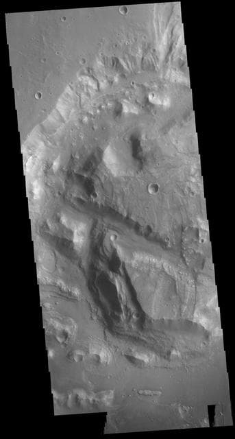 NASA image: Arabia Terra Crater
