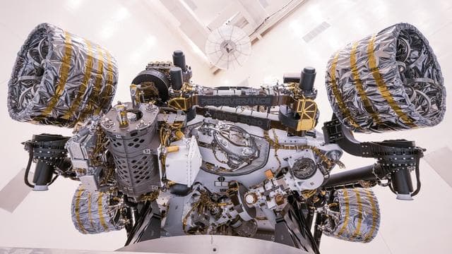 NASA image: Inverted Rover at Kennedy Space Center