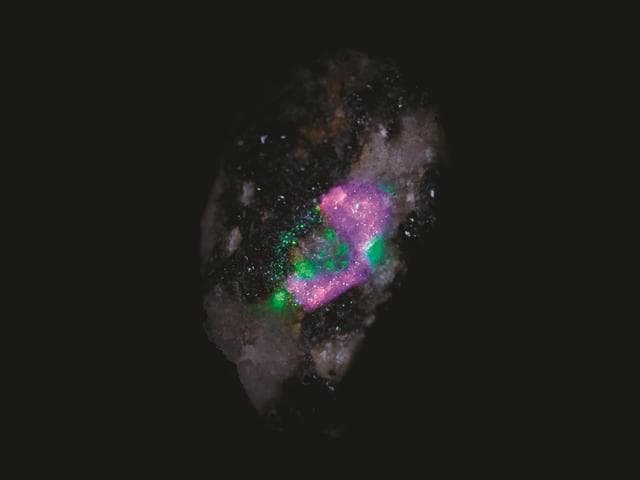 NASA image: Mineral Map Created During a Test of SHERLOC