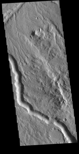 NASA image: Libya Montes Channel