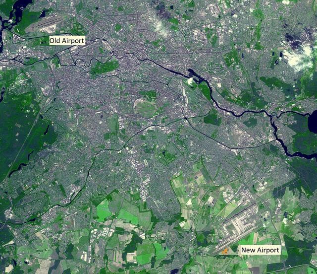 NASA image: Berlin-Brandenburg Airport, Germany
