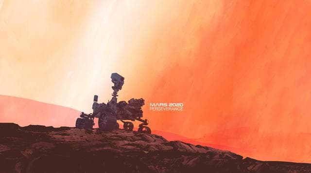 The Mars 2020 Perseverance Rover Mission (Illustration)
