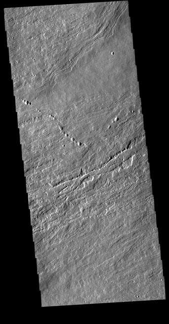 NASA image: Olympus Mons Lava Flows