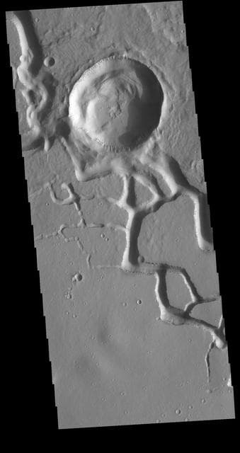 NASA image: Hephaestus Fossae