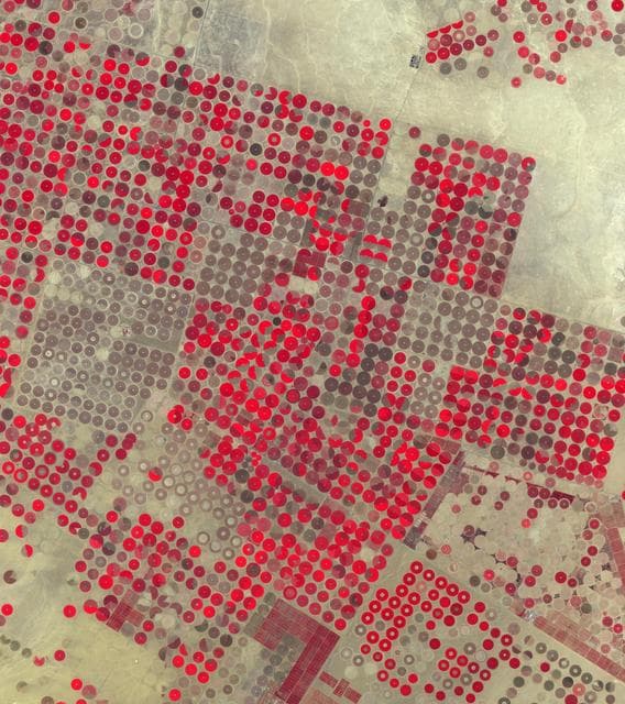 NASA image: Al Jowf, Saudi Arabia