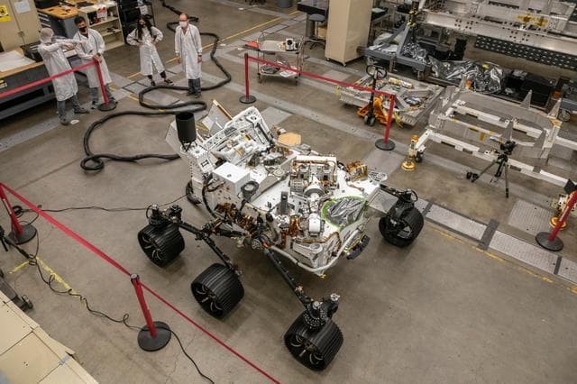 NASA image: Perseverance Test Rover's First Drive