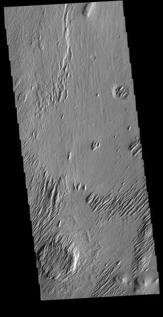NASA image: Lucus Planum Yardangs