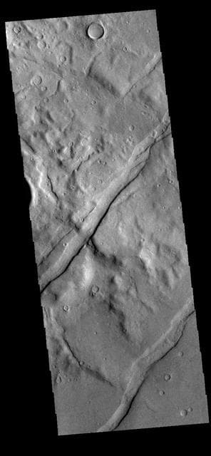 NASA image: Icaria Fossae