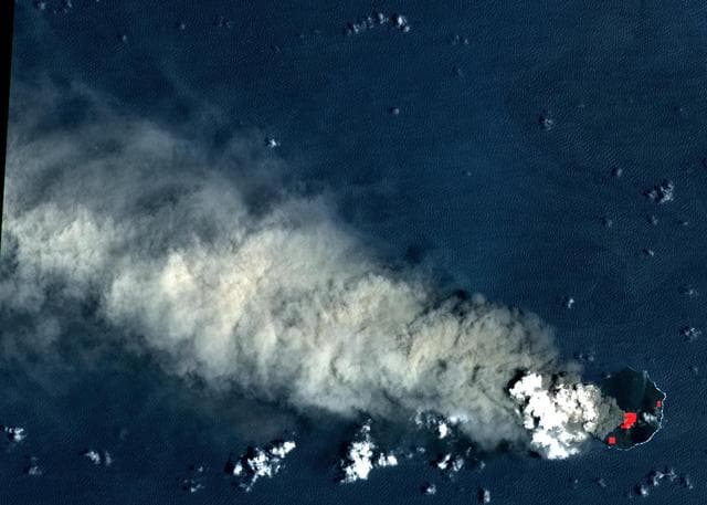 NASA image: Nishinoshima Volcano, Japan