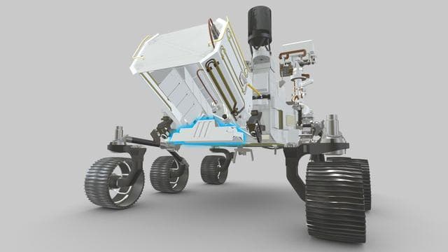 NASA image: RIMFAX Location on NASA's Perseverance Rover (Illustration)