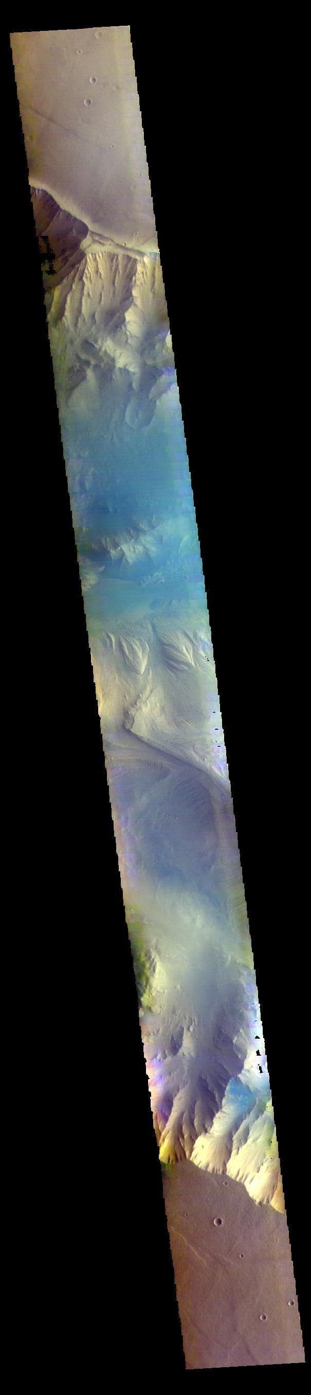 NASA image: Candor Chasma - False Color