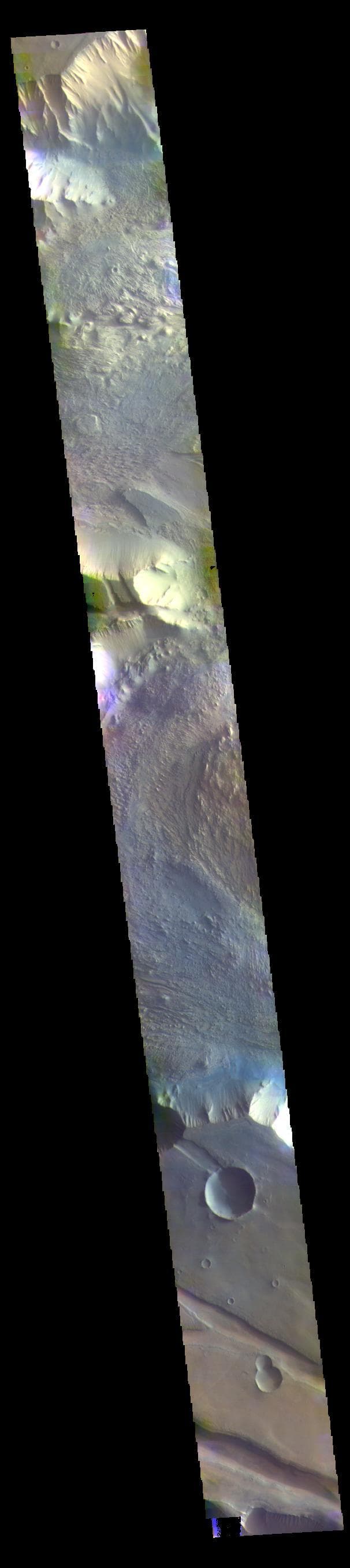 NASA image: Candor Chasma - False Color