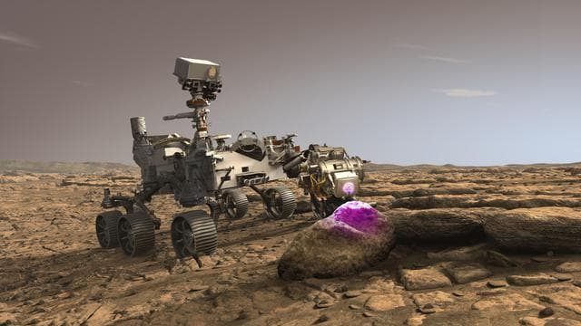 NASA image: Perseverance's PIXL at Work on Mars (Illustration)