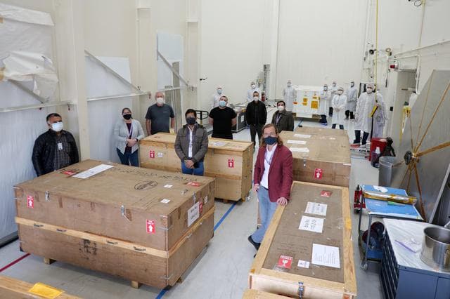 NASA image: NISAR Unload Group