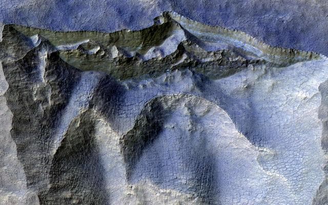 NASA image: Cliffs in Ancient Ice