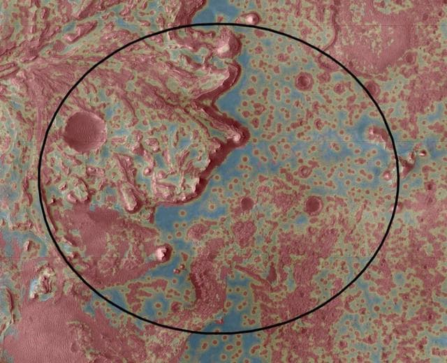 NASA image: Jezero's Hazard Map
