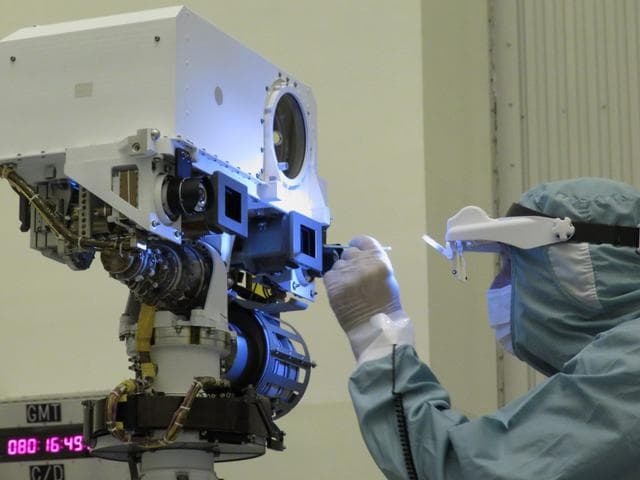 NASA image: Mastcam-Z Final Lens Cleaning