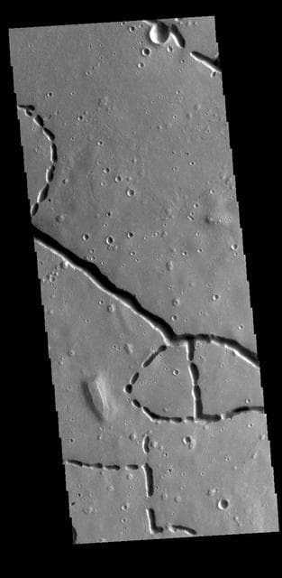 NASA image: Hephaestus Fossae